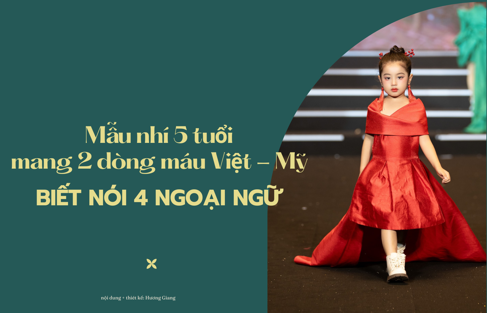 Mẫu nhí 5 tuổi xinh như thiên thần mang 2 dòng máu Việt - Mỹ biết nói 4 ngoại ngữ