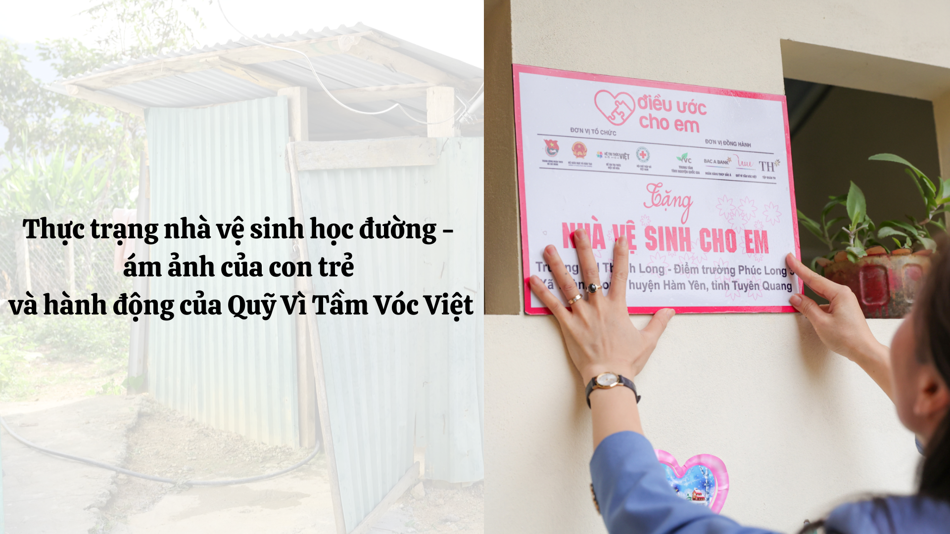 Thực trạng nhà vệ sinh học đường - ám ảnh của con trẻ và hành động của Quỹ Vì Tầm Vóc Việt