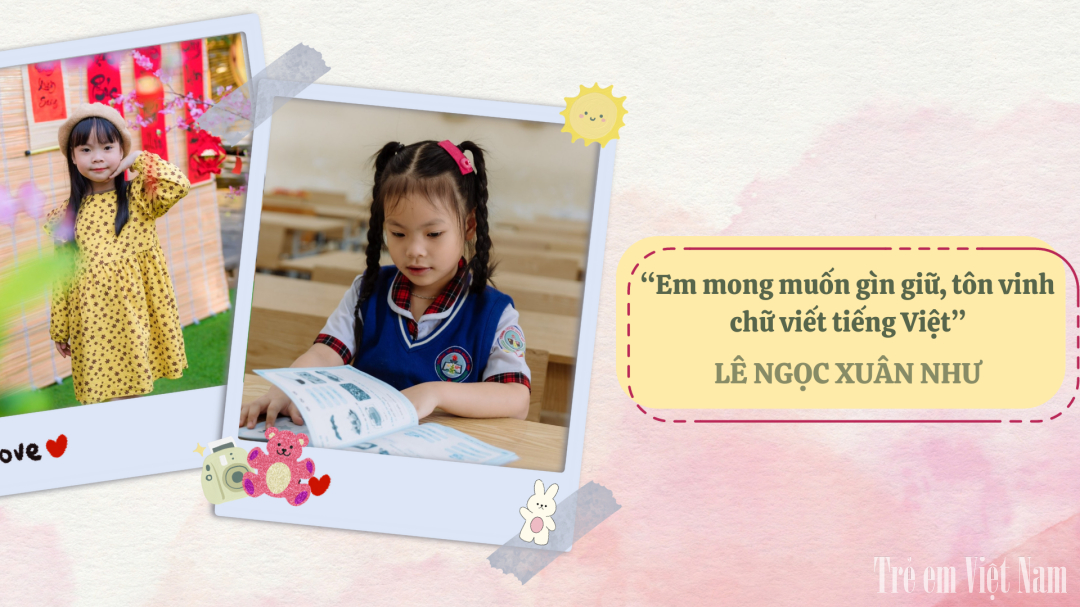 Cô bé lọt Top 150 toàn quốc cuộc thi 'Chữ đẹp tuổi thơ' lần thứ nhất