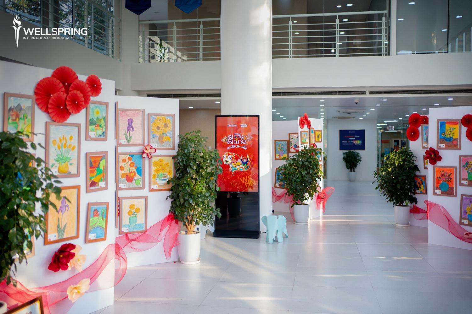 Wellspring Hanoi chú trọng tạo dựng không gian nghệ thuật để trưng bày các sản phẩm dự án, hoạt động nghệ thuật. Wellspring Hanoi