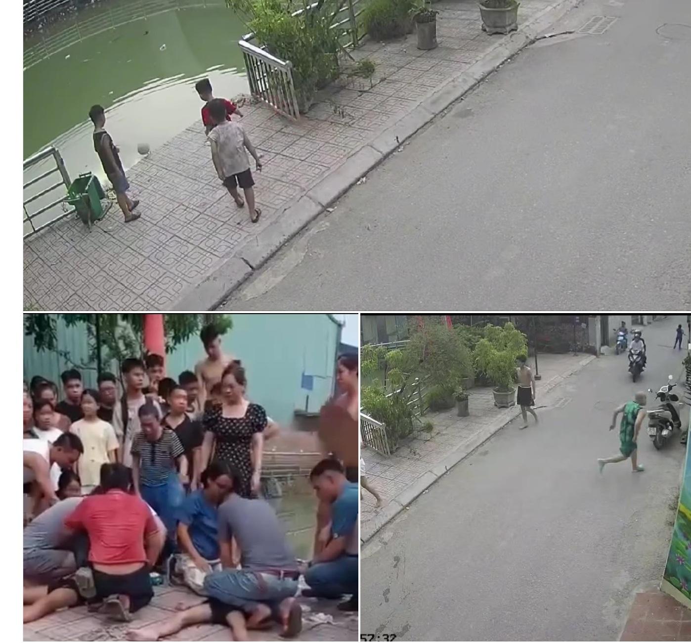 Hình ảnh camera ghi lại vụ việc đau lòng tại An Khánh. Ảnh: Ảnh chụp màn hình Untitled