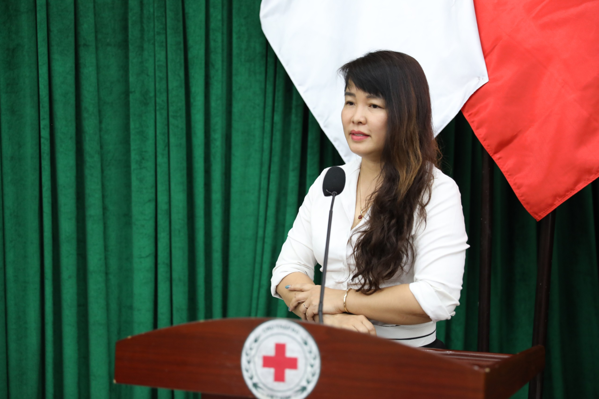 Bà Đỗ Thị Hoà, Phó Giám đốc Trung tâm truyền thông