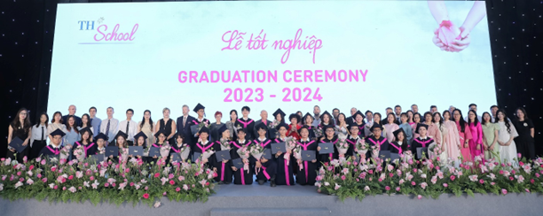 Lễ tốt nghiệp của học sinh khối Trung học tại Hệ thống trường TH School năm học 2023-2024.