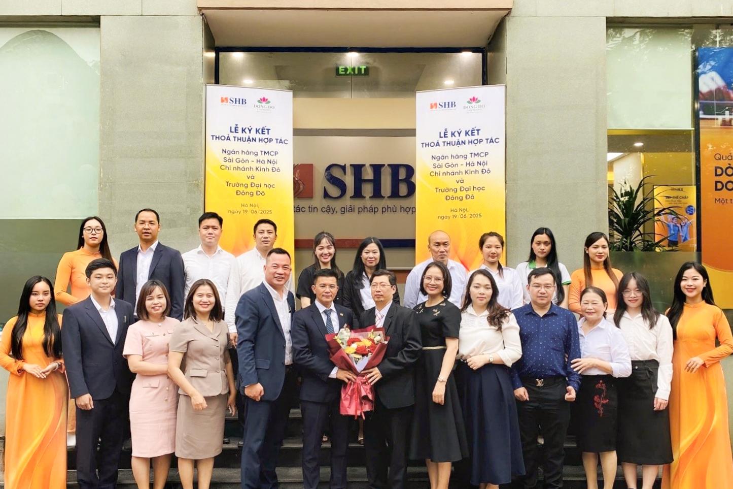 SHB chi nhánh Kinh Đô ký kết hợp tác với Trường Đại học Đông Đô. nh 1 SHB - DDO