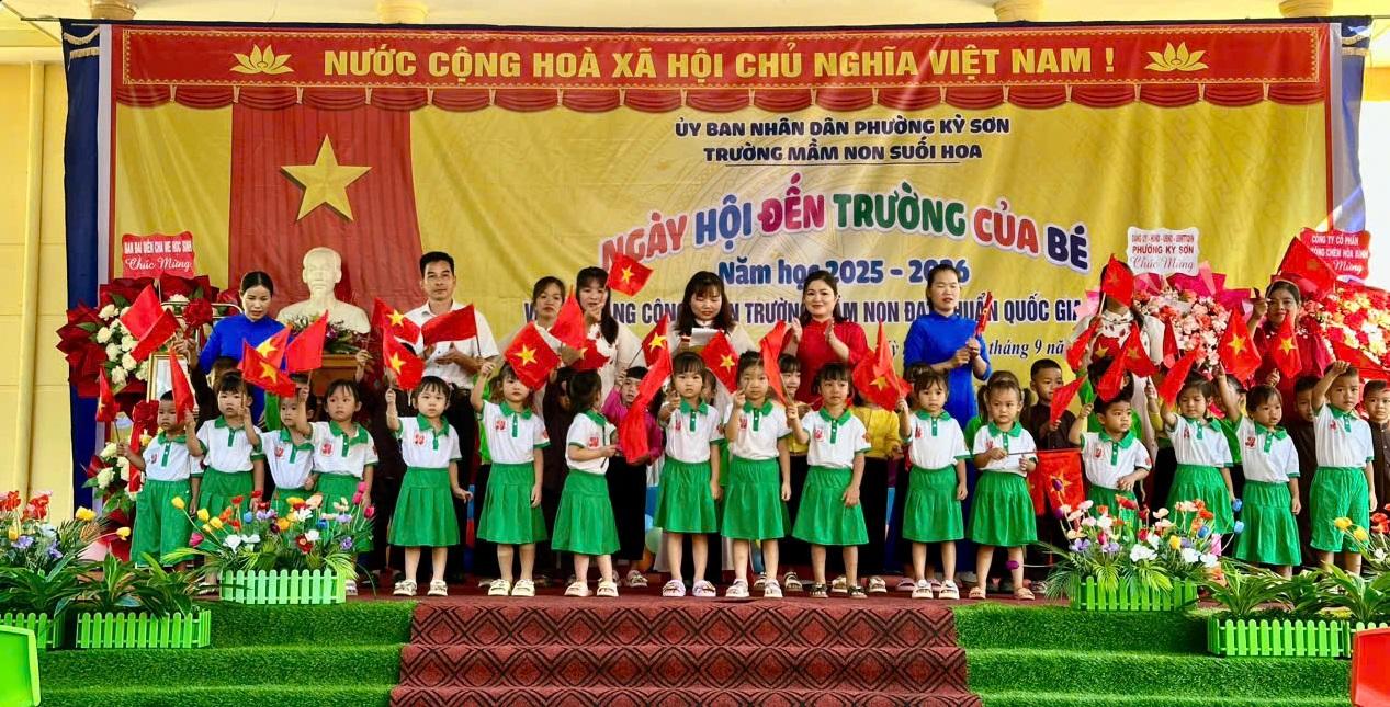 Trường Mầm Non Suối Hoa (phường Kỳ Sơn - tỉnh Phú Thọ). Trường Mầm Non Suối Hoa (phường Kỳ Sơn - tỉnh Phú Thọ).