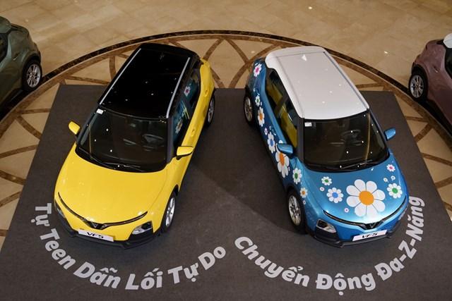 Màu vàng của mẫu xe VF 5 Plus được nhiều khách hàng trẻ lựa chọn. Q3