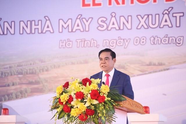 Ông Võ Trọng Hải Phó Bí thư Tỉnh uỷ, Chủ tịch UBND tỉnh Hà Tĩnh cho biết Dự án nhà máy ô tô điện VinFast có ý nghĩa đặc biệt quan trọng, đánh dấu một bước phát triển mới của Khu Kinh tế Vũng Áng. s3