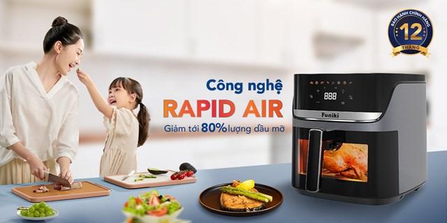 Nồi chiên không dầu Funiki với dung tích lớn 8L lần đầu ra mắt thị trường hoa-phat-2