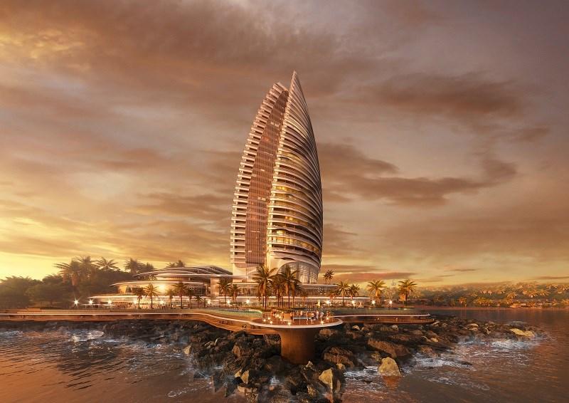 Ngày 10/12, tập đoàn Sun Group chính thức khởi công dự án Tòa nhà Khát vọng tại Hòn Thơm với tổng mức đầu tư lên đến 13.000 tỷ đồng. a1