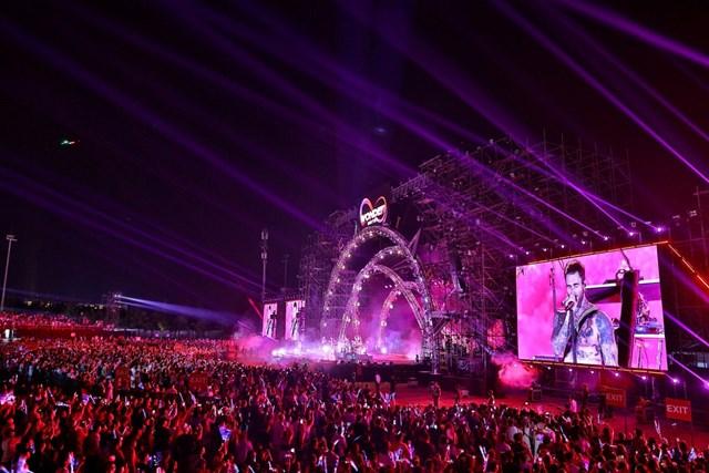 8Wonder Winter 2023 “gây bão” với sự xuất hiện của huyền thoại nhạc Pop Maroon5. Ảnh: BTC 8