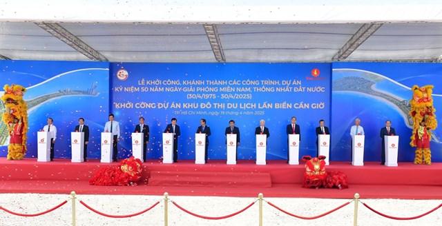 Khu đô thị du lịch lấn biển Cần Giờ - Vinhomes Green Paradise chính thức bấm nút khởi công. ww