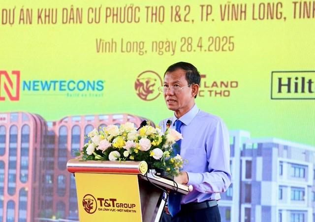 Ông Đặng Văn Chính, Uỷ viên Ban Thường vụ Tỉnh ủy, Phó Chủ tịch Thường trực UBND tỉnh Vĩnh Long phát biểu tại sự kiện. Ảnh: T&T. q2