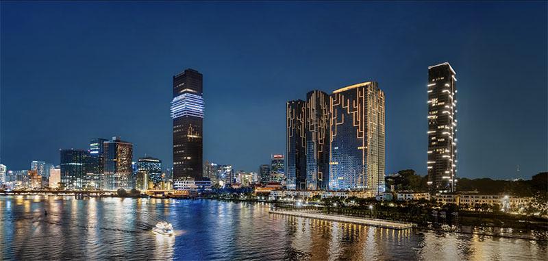 Grand Marina, Saigon góp phần kiến tạo diện mạo đô thị hiện đại của TP.HCM với thiết kế hiện đại cùng hệ đèn LED hình cây gòn đặc trưng. 1