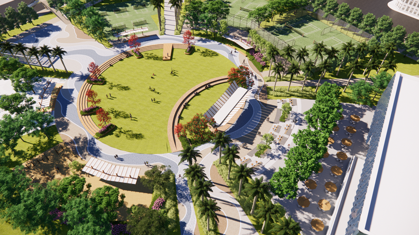Cư dân Park Residence dễ dàng tiếp cận hệ thống tiện ích của đại đô thị (Ảnh: Sun Property) 1