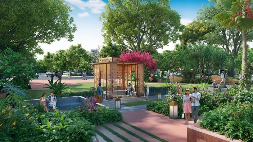 Sống trọn vẹn giữa bộ sưu tập tiện ích all-in-one nội khu. Ảnh phối cảnh minh họa Sun Property. q2