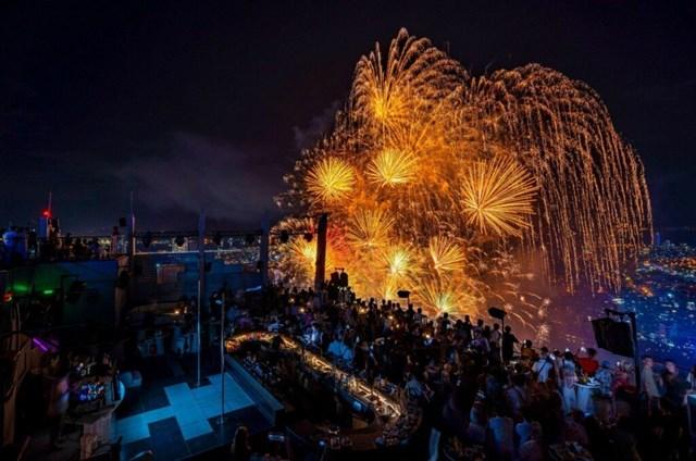 View ngắm pháo hoa từ Novotel Danang Premier Han River. Ảnh: Novotel Danang Premier Han River 323