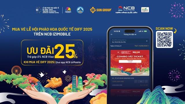 NCB ưu đãi lớn cho khách hàng mua vé DIFF 2025. Ảnh: NCB 65