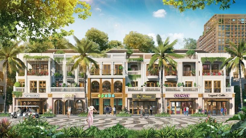 Các căn nhà phố nổi bật với mặt tiền thoáng rộng từ 7,5m trở lên (Ảnh: Sun Property) q1