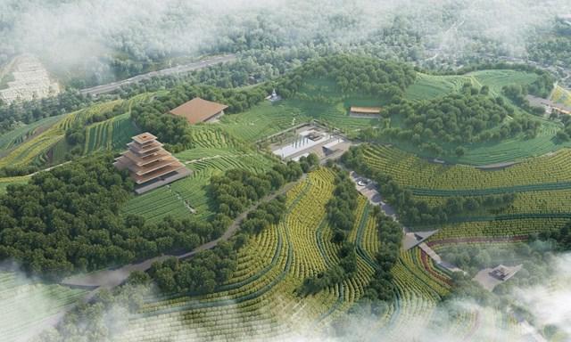 Tổ hợp công viên (cảnh quan văn hóa, tâm linh) Kim Thành là dự án chiến lược, đóng vai trò quan trọng trong việc kiến tạo diện mạo mới cho thành phố Lào Cai. a1