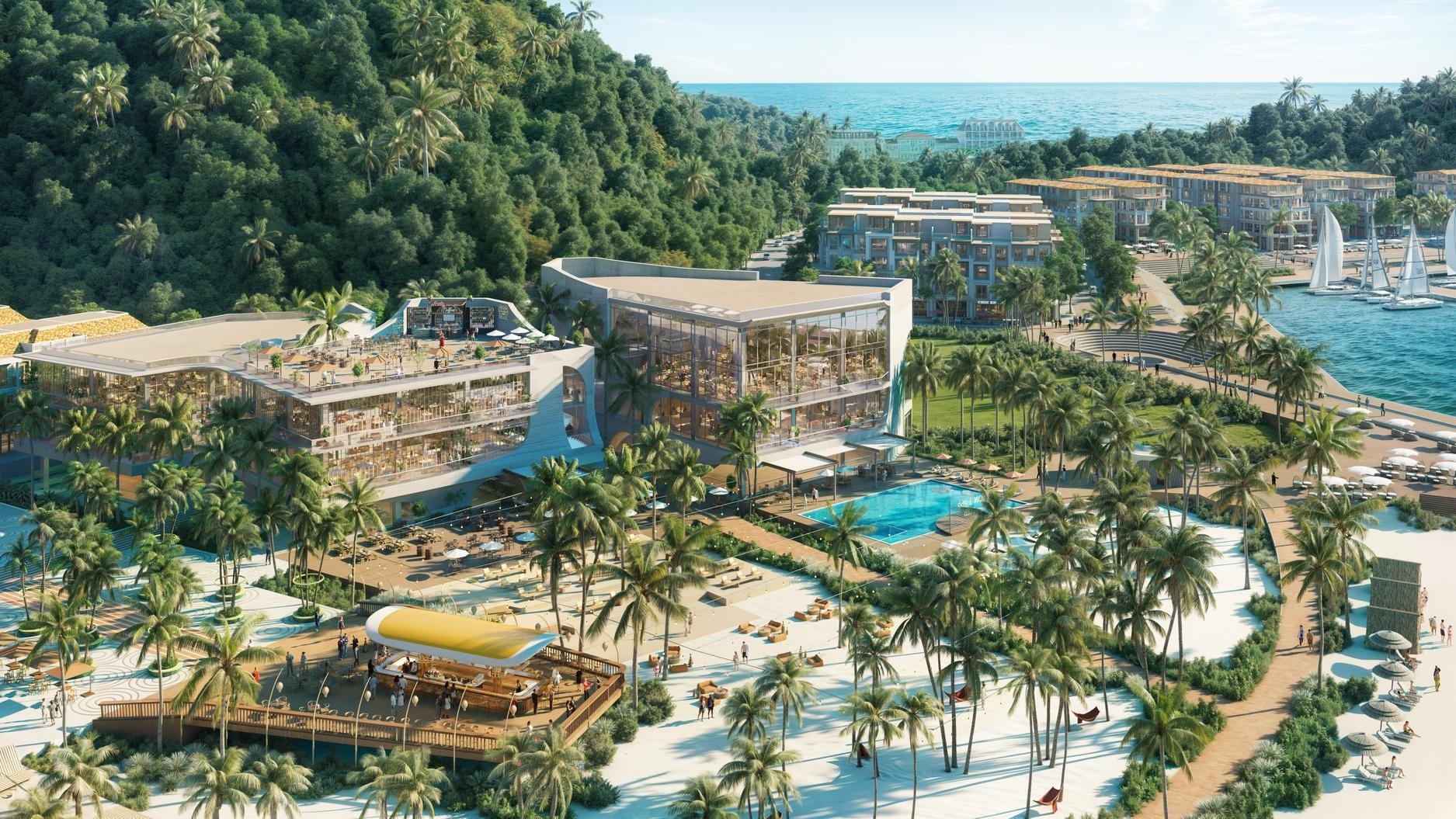 Từ The Xanh 2, cư dân dễ dàng tiếp cận bến tàu, sông cảnh quan, clubhouse và những điểm đến sôi động suốt ngày đêm (Ảnh: Sun Property). 4