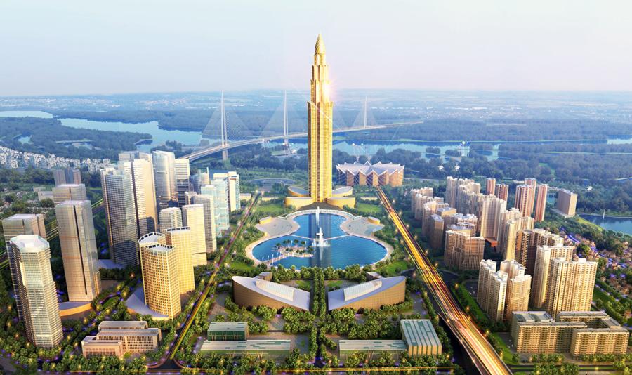 Phối cảnh dự án Thành phố Thông minh Bắc Hà Nội Q1