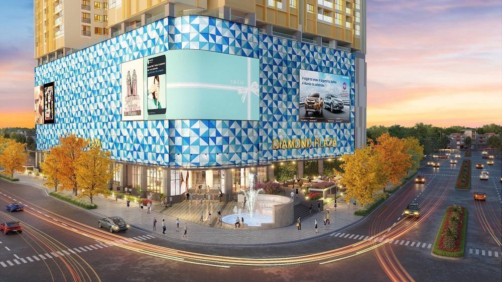 Trung tâm thương mại cao cấp Diamond Plaza nổi bật với nhận diện “kim cương” đẳng cấp nơi tâm điểm giao thương Lê Văn Lương – Hoàng Đạo Thúy D2