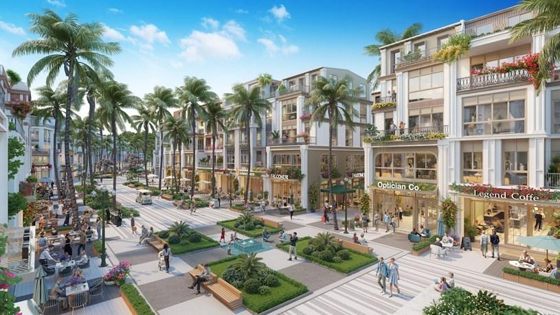 Tuyến phố trải nghiệm xanh kết nối Phường Rèn và Phường Dệt (Ảnh: Sun Property). 6
