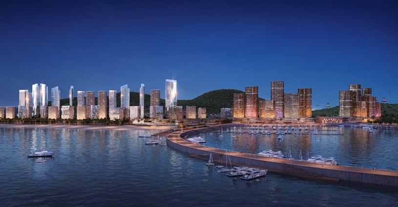 Một góc phối cảnh Sun Elite City, quần thể đô thị nghỉ dưỡng đẳng cấp bên vịnh di sản Hạ Long. (Ảnh: Sun Property) 66
