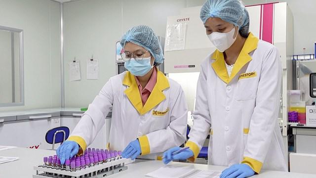 Kỹ thuật viên phòng Lab của GeneStory triển khai tách chiết ADN góp phần lưu trữ kết quả vào hệ thống cơ sở dữ liệu quốc gia về dân cư (Ảnh: GeneStory). q2