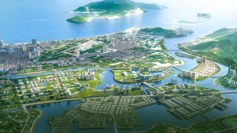 Khu đô thị hỗn hợp Nha Trang được bao bọc bởi các dòng sông, hứa hẹn trở thành biểu tượng kiến trúc đô thị của Khánh Hòa 4