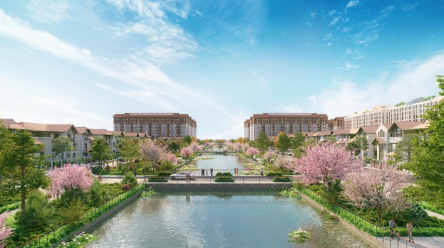 Cư dân Flora Avenue có thể thư giãn và tận hưởng không gian xanh mát ven kênh. (Ảnh: Sun Property) Screenshot_2