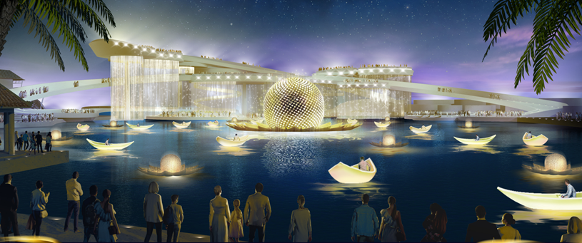 Những show diễn nghệ thuật đẳng cấp sẽ là “đặc sản” tại Da Nang Downtown. Ảnh phối cảnh minh họa Sun Group 1