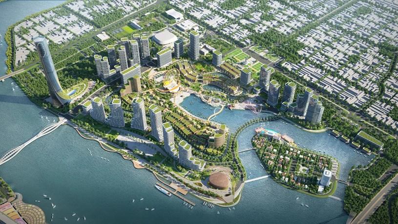 Phối cảnh minh họa “siêu” quần thể Da Nang Downtown. Ảnh Sun Group 33