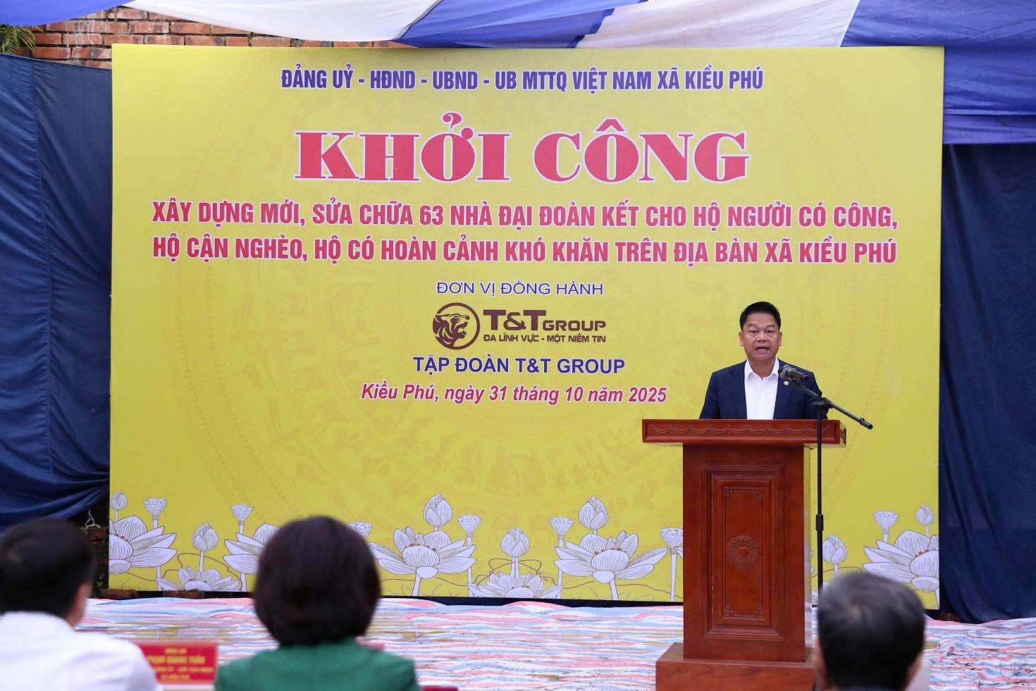 Ông Nguyễn Ngọc Nghị, Phó Tổng Giám đốc Tập đoàn T&T Group phát biểu tại sự kiện. 11761918123.jpeg