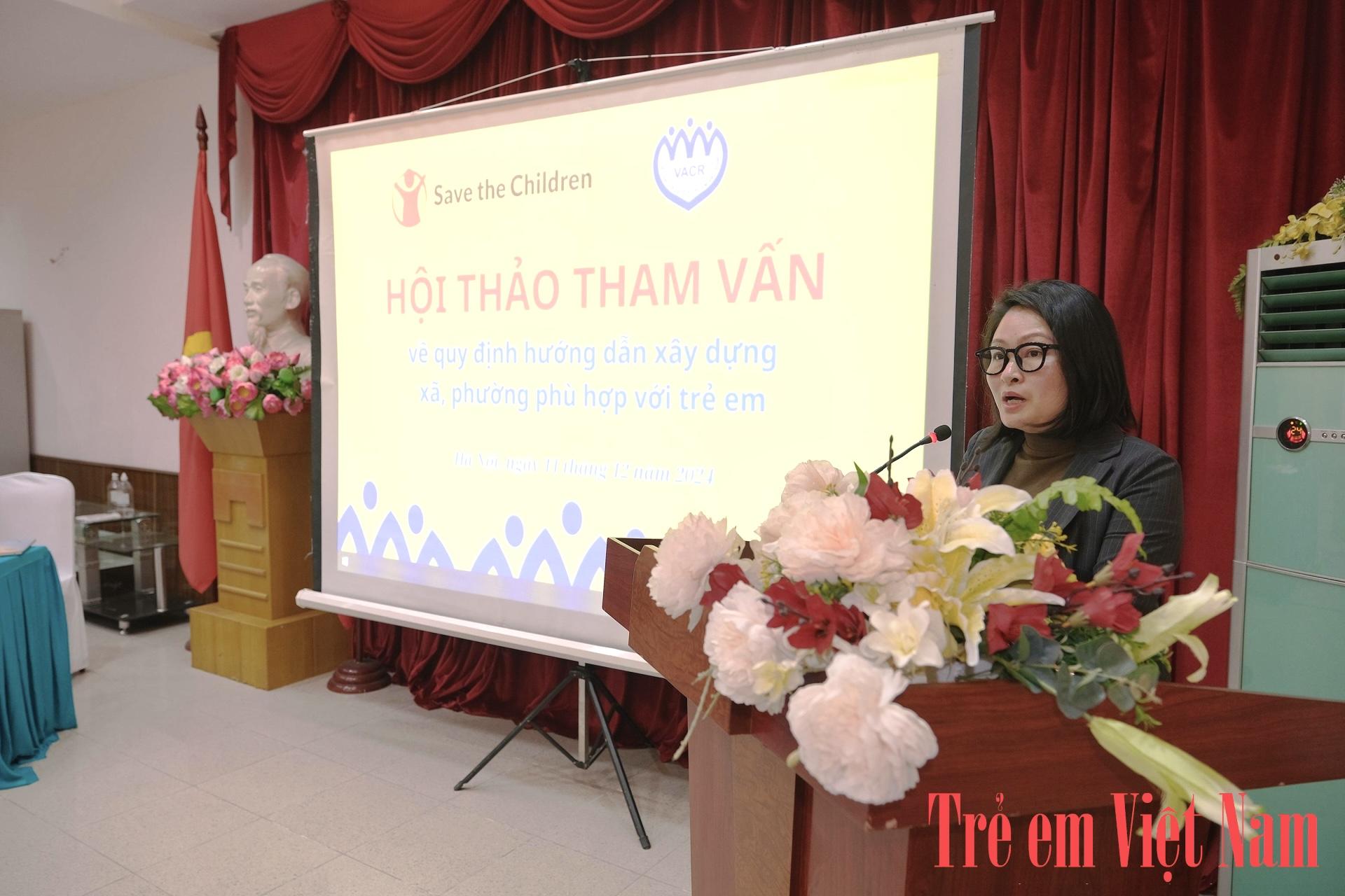 Bà Bùi Thị Ngọc – Đại diện Tổ chức Cứu trợ trẻ em Quốc tế tại Việt Nam IMG_5031