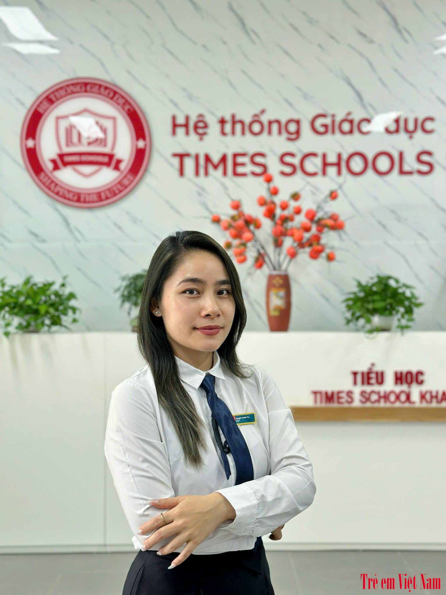 Theo cô Bích Thu, sự sáng tạo không giới hạn của các em hứa hẹn sẽ mang đến những tác phẩm đầy bất ngờ và thú vị cho cuộc thi. Times School Khai Sơn-Cô giáo Bích Thu