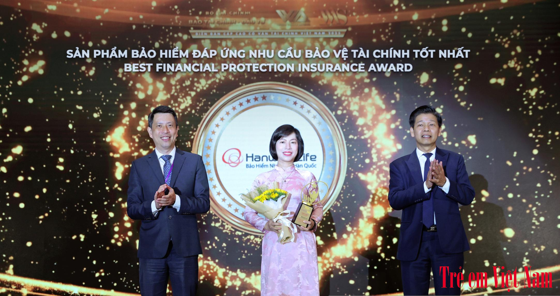 Hanwha Life Việt Nam đã xuất sắc được vinh danh là công ty có “Sản phẩm bảo hiểm đáp ứng nhu cầu bảo vệ tài chính tốt nhất”. bảo hiểm1