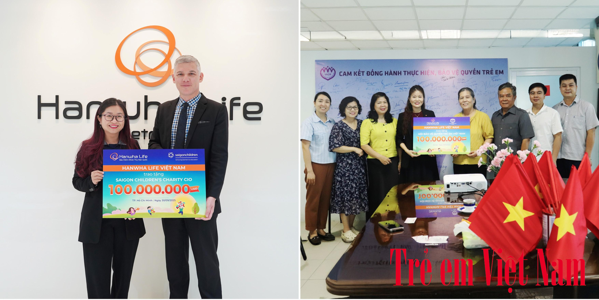 Hanwha Life Việt Nam chung tay mang Tết Trung thu ấm áp đến trẻ em khó khăn. Trung thu