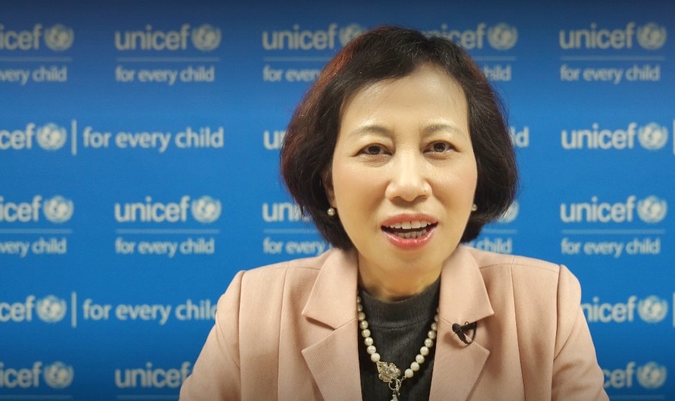 Bà Lê Hồng Loan - Trưởng chương trình Bảo vệ trẻ em của Quỹ Nhi đồng Liên Hợp Quốc (UNICEF) tại Việt Nam 