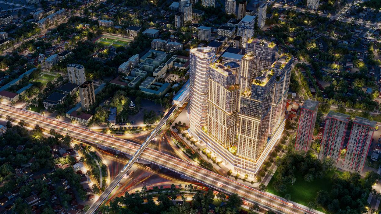 Cư dân Sun Feliza Suites dễ dàng di chuyển vào nội đô thông qua các tuyến đường huyết mạch. (Ảnh: Sun Property) 3.phoi-canh-toan-canh-du-