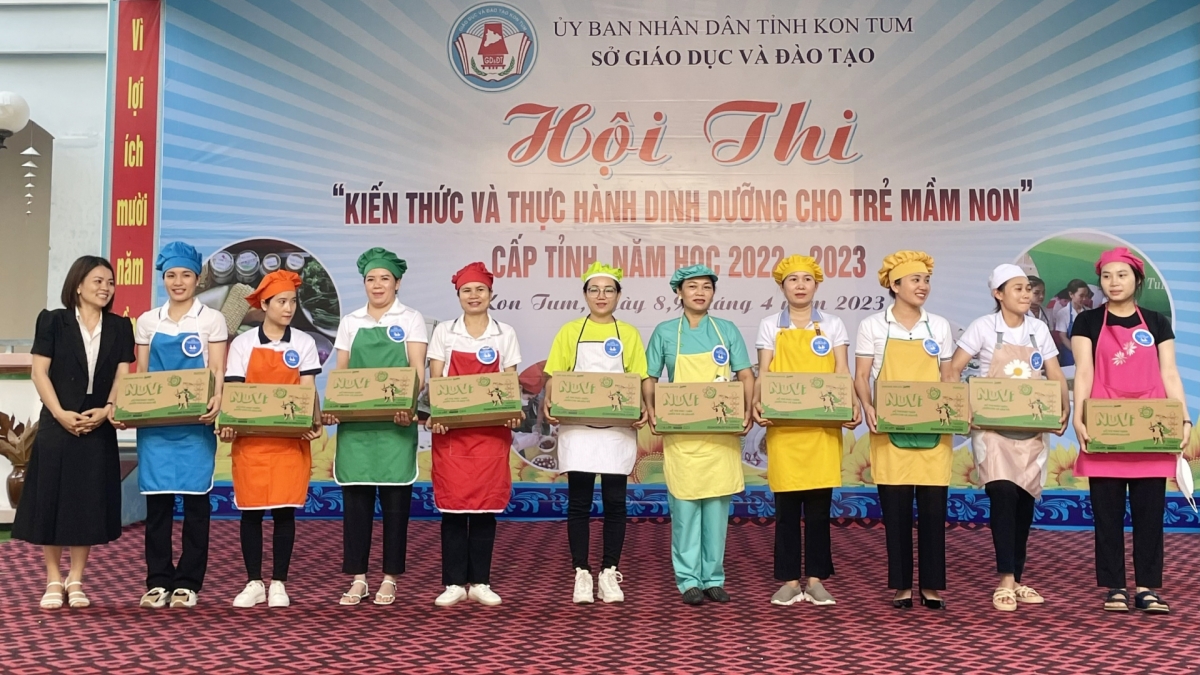Kon Tum tổ chức Hội thi 'Kiến thức và thực hành dinh dưỡng cho trẻ mầm non' cấp tỉnh