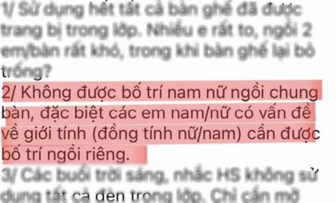 Vụ Hiệu trưởng yêu cầu nam nữ ngồi riêng, kỳ thị giới tính: Học trò LGBT bức xúc lên tiếng