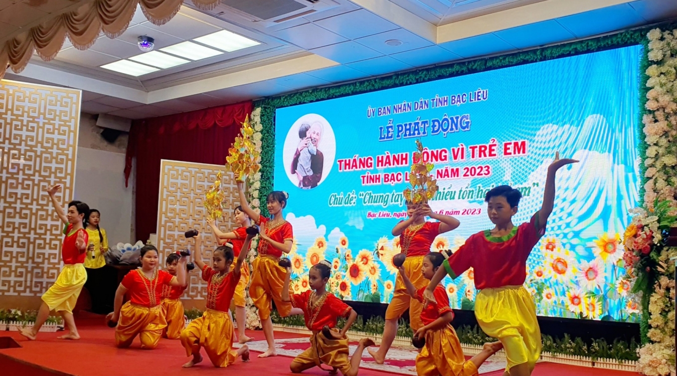 Tỉnh Bạc Liêu phát động Tháng hành động vì trẻ em 2023