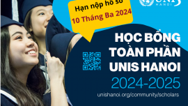 Chương trình học bổng toàn phần của UNIS Hà Nội dành cho học sinh tài năng Việt Nam