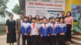Hội BVQTE tỉnh Bắc Giang bàn giao 2 hệ thống nước sạch trường học