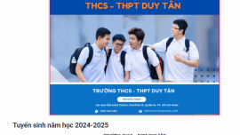 Sở chưa giao chỉ tiêu, Trường THCS - THPT Duy Tân vẫn quảng bá tuyển sinh lớp 10