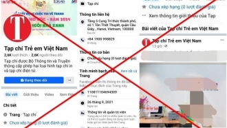 Cảnh báo giả mạo Fanpage Tạp chí Trẻ em Việt Nam và Ban Tổ chức cuộc thi vẽ tranh 'Ngôi nhà mơ ước'