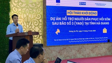 Hỗ trợ trẻ em Hà Giang phục hồi sau cơn bão số 3