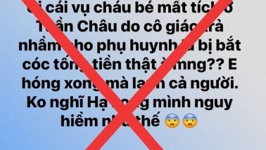 Xử lý nghiêm vụ tung tin giả về bắt cóc trẻ em đòi tiền chuộc tại TP Hạ Long