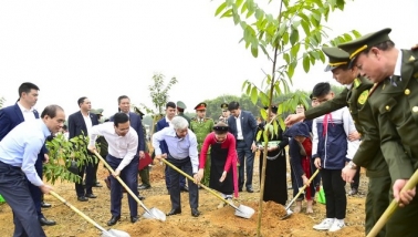 Chủ tịch nước Võ Văn Thưởng phát động Tết trồng cây 'Đời đời nhớ ơn Bác Hồ' Xuân Giáp Thìn 2024 tại Tuyên Quang